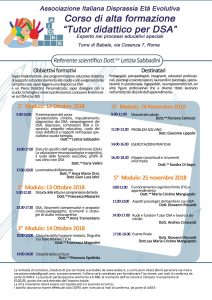 AIDEE corso tutor didattico DSA
